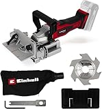 Einhell Akku-Flachdübelfräse TE-BJ 18 Li-Solo Power X-Change (18 V, Li-Ion, stufenlose Winkel-/Höheneinstellung, 6-stufige Tiefenverstellung, ohne Akku & ohne Ladegerät)